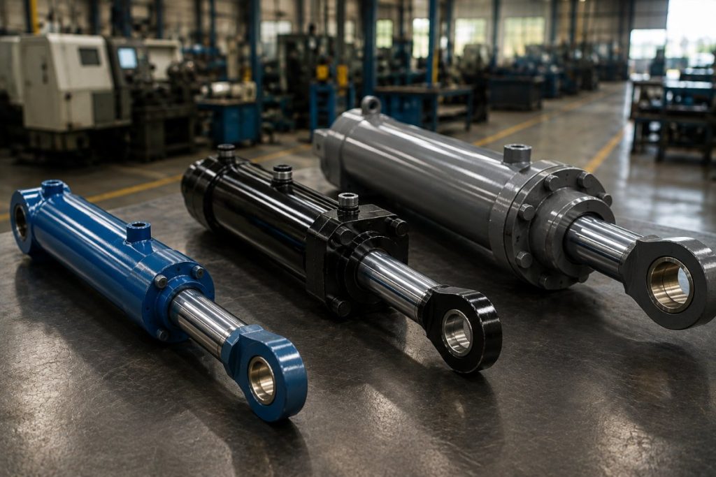 Qual a diferença entre cilindros hidráulicos ISO, JIC e Mill Type?